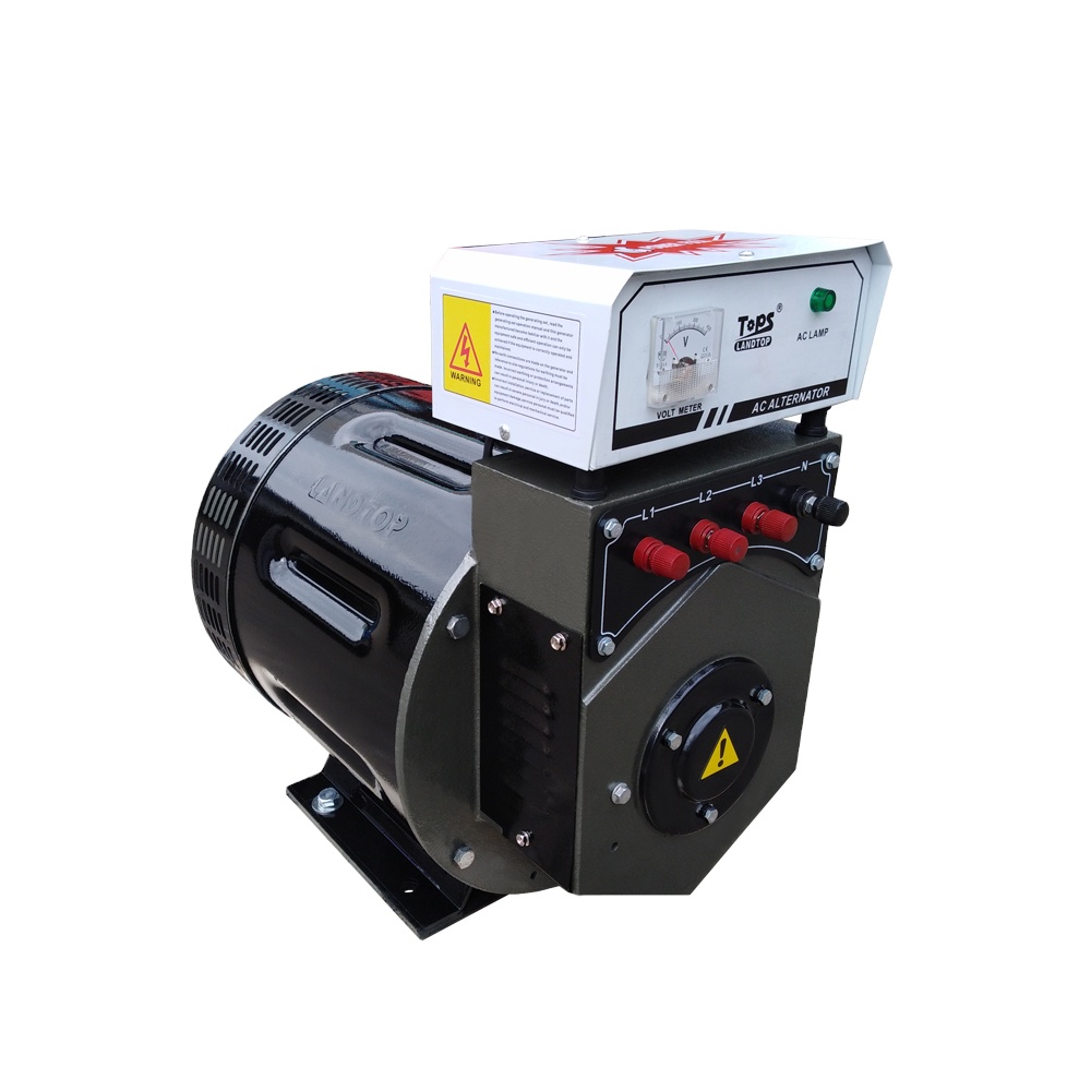 Landtop 5kva 10kva 12kva 7.5kva 15kva gerador de 20kva alternador ac 230V/380V 50hz/60hz 100% de cobre