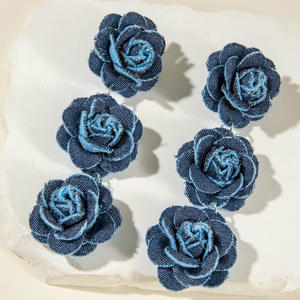 ต่างหูดอกไม้สีสันสดใสสำหรับฤดูหนาวฤดูใบไม้ร่วง2025ชุดวันวาเลนไทน์ต่างหูดอกไม้ขนาดใหญ่ที่อ่อนโยนขายส่งเครื่องประดับสตรี - Product Image 6