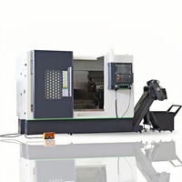 Tour CNC TCK56 horizontal à banc plat haute précision 220V avec tourelle