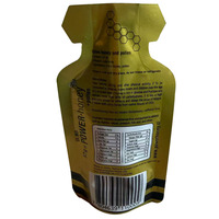 Sachet d'emballage plastique stérilisé en aluminium à fond soufflet autoportant pour aliments, miel, gelée royale liquide, jus, bière