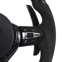 Volant sport multicolore en fibre de carbone forgée avec LED pour BMW F10 F20 F31 M2 F87 M3 F80 M4 F82 F85 M5 X5 E70 E71 E90 E91 E92