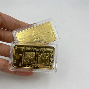 Barres <span class=keywords><strong>d</strong></span>'<span class=keywords><strong>or</strong></span> commémoratives du Zimbabwe, plaquées <span class=keywords><strong>or</strong></span> 24 carats, en métal massif, souvenirs créatifs, vente chaude - Product Image 4
