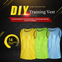 Gilet d'entraînement de football respirant avec logo personnalisé, gilet de football pas cher, gilet de football en polyester, dossards d'entraînement de football