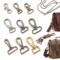 Mousquetons à ressort personnalisables avec logo, mousquetons métalliques pivotants pour chiens, sacs, sacs à main, bagages, colliers pour animaux, laisses, kit de quincaillerie