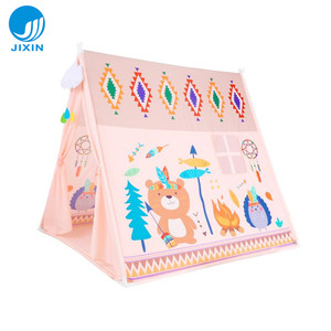 Intérieur Extérieur Enfants Belle Maison De Jeu Imprimer pour Enfants Indien <span class=keywords><strong>Tipi</strong></span> Tentes Présent Support En <span class=keywords><strong>Bois</strong></span> Drôle Jouer Tente - Product Image 2