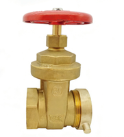Robinet d'angle en laiton robuste NPT vert pour l'arrêt d'eau, accessoire d'équipement de lutte contre l'incendie