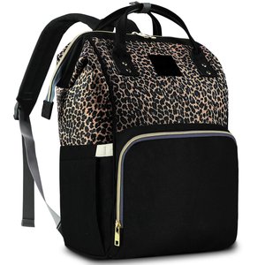 <span class=keywords><strong>Zaino</strong></span> <span class=keywords><strong>Porta</strong></span> Pannolini per Bambina, Borsa Fasciatoio Leopardata - Product Image 1