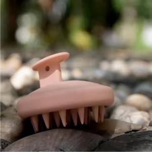 แปรงนวดหนังศีรษะแปรงซิลิโคนสำหรับปลูกผมแปรงนวดหนังศีรษะปรับแต่งโลโก้ได้ตามต้องการ - Product Image 6