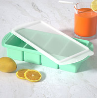 1000ML Grand Silicone Congélateur Alimentaire Moules Plateau À Glaçons Silicone Congélateur Conteneur Gel Magasin Soupe Sauce Bouillon Restes