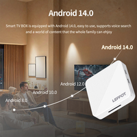 Android TV Box LEEFOT H313 Android 14.0 con WiFi6, Quad Core, 4K HDR y Reproductor