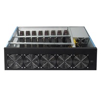 Kualitas baik harga terbaik casing Rig 8GPU Server B75 casing Gpu Motherboard 8 kartu Rtx 3060 3080 Rx580 RX570 casing Server
