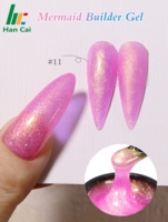 Vente en gros de vernis à ongles en gel d'extension Aurora Flash de marque privée vernis à ongles en gel de haute qualité Mermaid Buildering Gel Polish