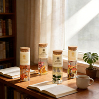 Aromatherapie-Kerzen schaffen eine gehobene Atmosphäre, geeignet für Hochzeiten, Geburtstagsgeschenke, Geschenkboxen, Trockenblumen.