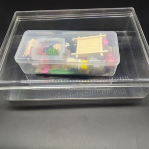 Scatola trasparente di <span class=keywords><strong>grandi</strong></span> <span class=keywords><strong>dimensioni</strong></span> con coperchio separato per l'imballaggio di caramelle regalo - Product Image 4