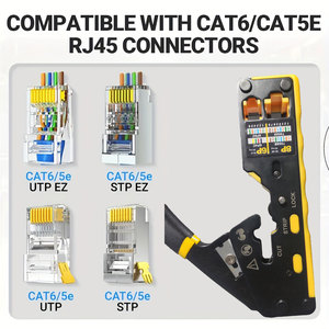 Ethernet CAT5e CAT6 <span class=keywords><strong>RJ45</strong></span> <span class=keywords><strong>RJ12</strong></span> <span class=keywords><strong>RJ11</strong></span> dây vũ nữ Thoát y Cutter crimper tay công cụ mạng cáp Uốn tóc bồng công cụ cho 8P 6P - Product Image 4