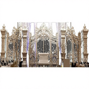 Fondo de Escenario para Bodas Modernas Cristianas con Material de Fibra de Vidrio, Diseño Portátil para Decoración de Recepciones de Bodas - Product Image 1