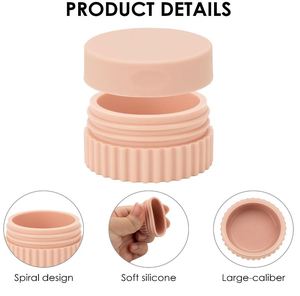20ml Soft Silicone Travel Jar Leakproof Refillable <b>Container</b> Rubber Seal for Cosmetics Creams <b>Pills</b> Jewelry Portable Toiletry - Product Image 3