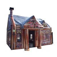 Vente chaude UK Location PVC Partie Gonflable Irish Pub Tente Événement Gonflable Bar Pub À Vendre