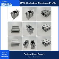 Profilé d'extrusion en aluminium industriel standard européen 50100, profilé d'extrusion en aluminium 6063 T5 pour équipement d'automatisation
