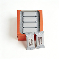 Boîte de présentation en papier personnalisée pour marque privée, petite boîte d'emballage pour barre chocolatée avec gaufrage gratuit, compostable