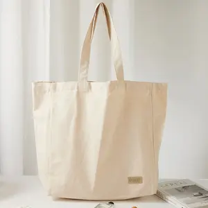 DEQI sacs à main sacs à provisions réutilisables grand sac fourre-tout en toile de coton biologique recyclé écologique