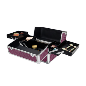 Makeup Artist Organizer Beauty <strong>Case</strong> Luxurious Appearance Makeup <strong>Travel</strong> <strong>case</strong> Glittery Customizable Vanity Cosmetic <strong>Case</strong> - Product Image 5