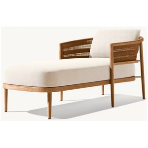Muebles de <span class=keywords><strong>Exterior</strong></span>, Sillas para Piscina, Tumbona, Respaldo Curvo, <span class=keywords><strong>Cama</strong></span> de Madera de Teca Sólida para Exteriores - Product Image 1