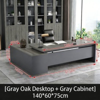 Ensemble de mobilier de bureau moderne et minimaliste avec un bureau de direction unique haut de gamme