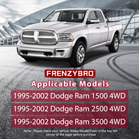 Arbre de direction intermédiaire inférieur Frenzybro pour 1995-2002 pour Dodge pour Ram 1500 2500 3500 4WD Position avant