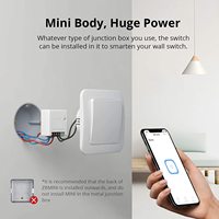 Modul Saklar Lampu Pintar WiFi Mini SONOFF MINI R2 10A DIY Smart Home Nirkabel Dua Arah Ewelink Dengan Alexa Google Home