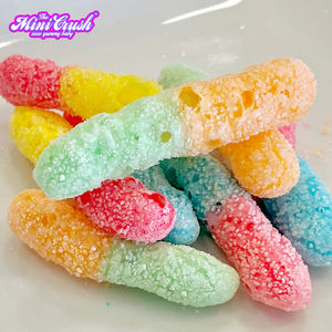 Mini <span class=keywords><strong>Crush</strong></span> 120g bolsa de dulces bajo MOQ Caramelo de gusano agrio a granel - Product Image 3
