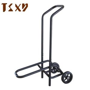 TSXY Chaise de banquet empilable noire <span class=keywords><strong>Dolly</strong></span> Chaises multifonctions Rack Chariot de stockage et de transport à cadre en acier de qualité commerciale - Product Image 3