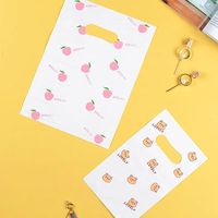 Petit sac en plastique transparent biodégradable et recyclable à motifs variés pour bijoux, boucles d'oreilles, cadeaux, supermarché