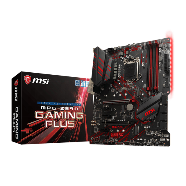 Original New DDR4 Motherboard for MSI MPG Z390 GAMING PLUS Desktop SATA Hard Drive Interface Supports 64 GB Maximum RAM Capacity
