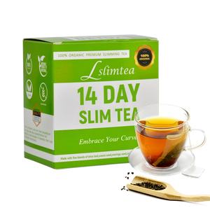 Thé minceur bio et sans gluten Chinaherbs en marque propre, 14 jours, brûle les graisses pour un ventre plat, perte de poids, thé vert sans sucre - Product Image 1