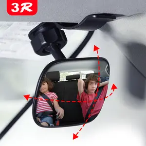 새로운 뜨거운 판매 360 도 회전 조절 가능한 볼록 와이드 앵글 자동차 백미러 아기 거울