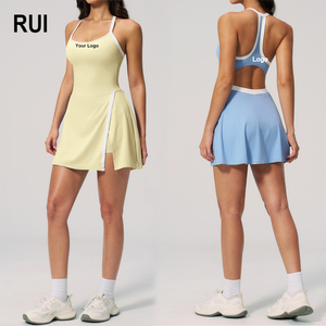 Vestido Deportivo para Mujer RUIQUWIN con Logotipo Personalizado, Transpirable, para Verano, Tenis, Ejercicio, Golf, Plisado - Product Image 1