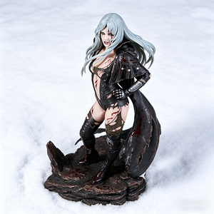 Sexy sanguinante femminile cavaliere statua personalizzata - Product Image 6