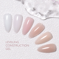 MH 15ml UV/LED durci rose solide constructeur ongles gel longue durée ongles de construction gel fort auto-nivelant