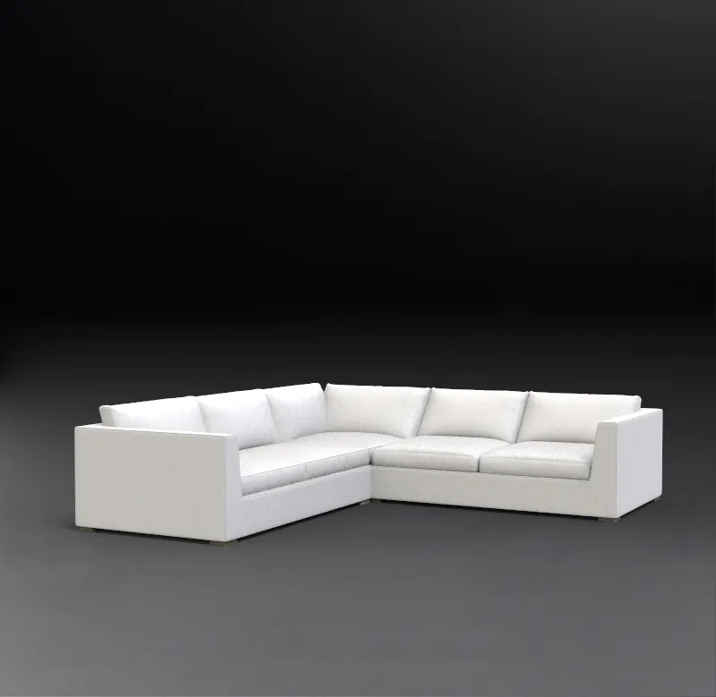 2019 Italian furniture living room modern sectional sofa white leather sofa