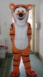 Costume da cartone animato di Winnie e Tigger, con copricapo da coniglio e tigre, per attività di camminata e performance, costume da Re Tigre Dorato - Product Image 6