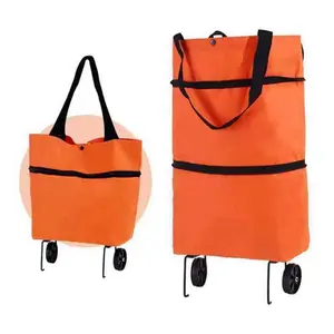 नई पर्यावरण के अनुकूल तह शॉपिंग बैग खरीदें खाद्य ट्रॉली बैग सब्जियों शॉपिंग आयोजक पोर्टेबल बैग