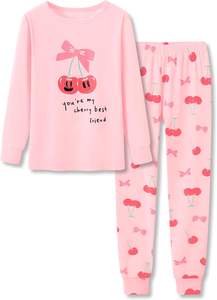 Ensemble de vêtements de nuit pour enfants de 4 à 14 <span class=keywords><strong>ans</strong></span> vêtements de nuit en carton pour enfants et filles pyjamas nouveau design de vêtements de nuit pour enfants à manches longues en vente en gros - Product Image 5