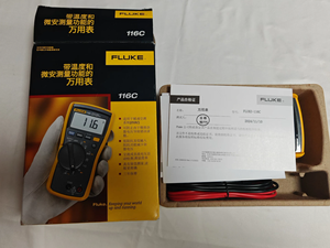 116 fluke/116c נכון-rms hvac, 600v, ספירה 6000, מדחום & microamps, loz, חתול iii 600v - Product Image 3