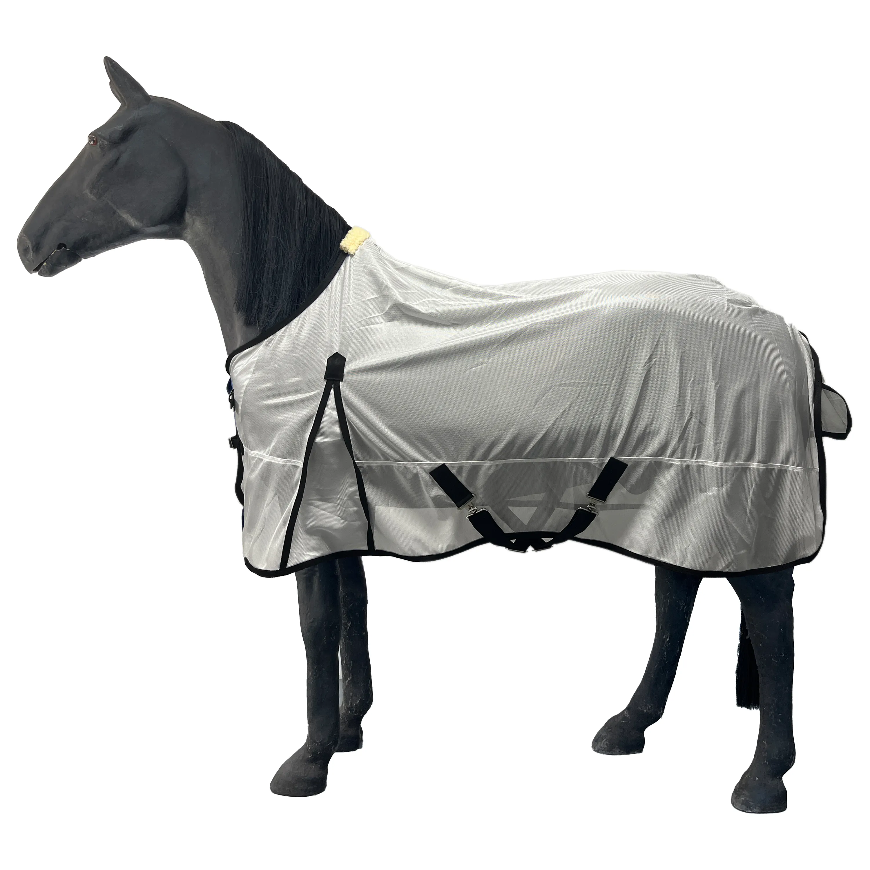 高品質の馬製品乗馬機器馬のフライラグカスタムロゴ軽量メッシュ馬のラグ