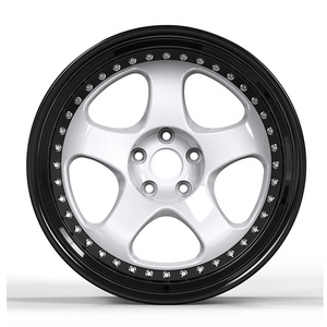 Jantes de voiture de course 18 19 20 21 22 23 24 pouces 5 étoiles 5x112 Noir Blanc Jantes en alliage d'aluminium forgé à profil profond pour <span class=keywords><strong>Audi</strong></span> A8 BMW Benz - Product Image 2