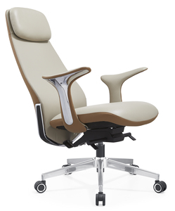 Chaise de bureau ergonomique moderne de luxe en cuir, fauteuil inclinable avec appui-tête, chaise de direction pivotante en cuir véritable, <span class=keywords><strong>hauteur</strong></span> réglable, garantie 5 ans - Product Image 4