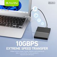 BAVIN OTG63 OTG64 120W 10Gbps Tipe C ke USB 3.1 Adaptor Konverter Pembaca Kartu ke Micro Android V8 Tpc Adaptor Otg
