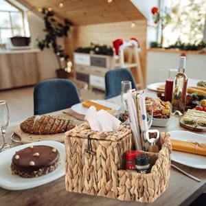 Water Hyacinth Braided Tissue Box Holder Cover <b>Cheap</b> Price Handmade Natural Eco Friendly Home Restaurant Hotel Decor - Product Image 4