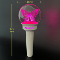 Bâton lumineux LED personnalisable pour fans Kpop, contrôleur sans fil DMX compatible avec l'application, couverture 600M, lettrage ajouré